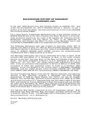 barangay damayang lagi|Background History of Barangay Damayang Lagi .